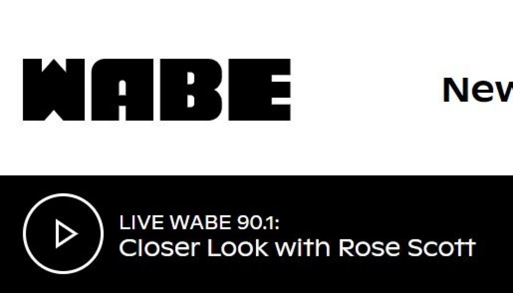 WABE podcast Closer Look with Rose Scott screenshot NPR Atlanta